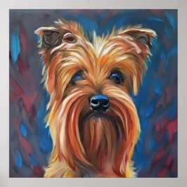 Australische Terrier - Dog Portrait Poster