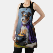 Australische terriër grillig Halloween schilderij Schort (Insitu)