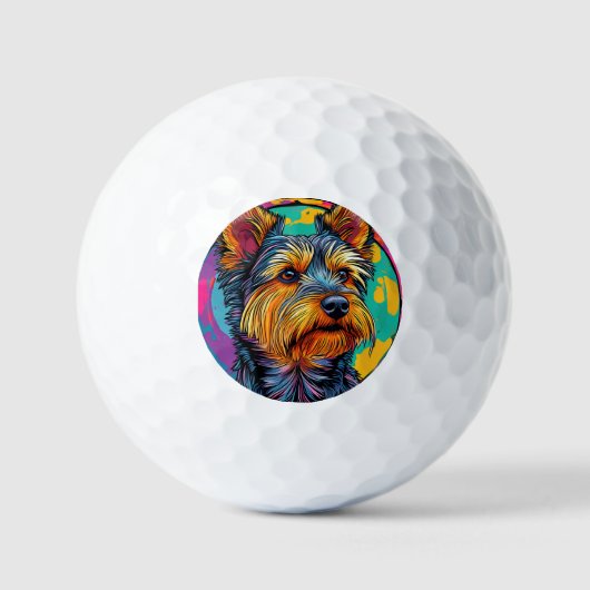 Australische Terriër hond Golfballen (Voorkant)