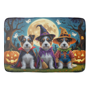 Australische Terrier Honden Pompoen Halloween Grap Badmat