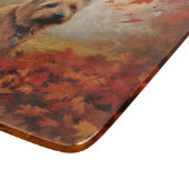 Australische Terriër in de herfst laat Herfst insp Snijplank (Hoek)