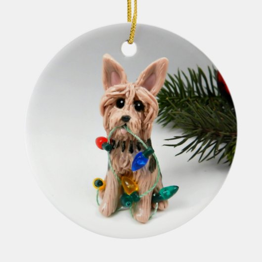 Australische Terrier Keramisch Ornament (Voorkant)