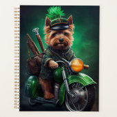 Australische Terrier motor St. Patrick's Day Planner (Voorkant)