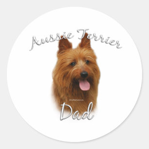 Australische Terriër Pa 2 Ronde Sticker