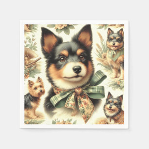 Australische Terrier schilderij illustratie Servet