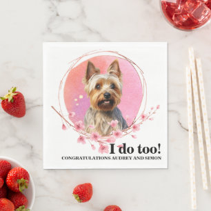 Australische Terrier Trouwservetten Met Honden Fot Servet