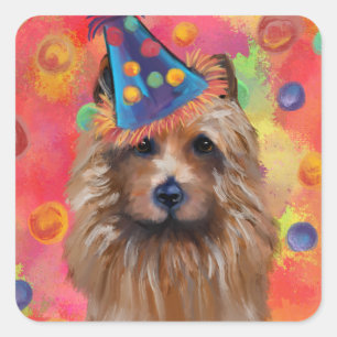 Australische Terrier Vierkante Sticker