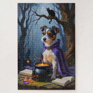 Australische Terrier Whimsical Halloween Schilderi Legpuzzel