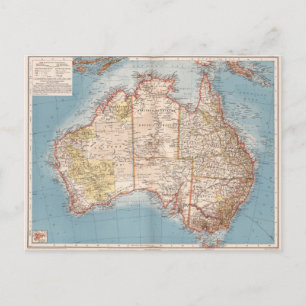 Australische topografie-kaart (1905) briefkaart