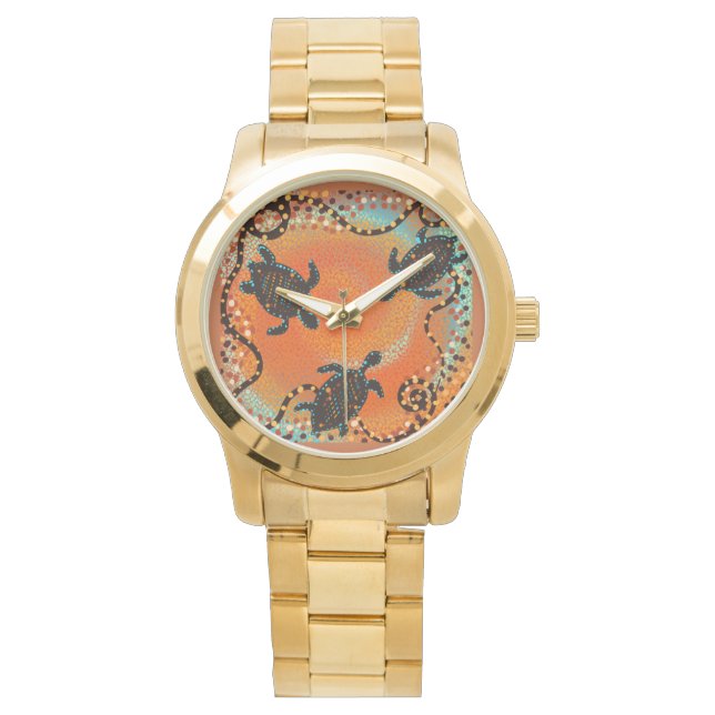 AUSTRALISCHE TURTLE ART HORLOGE (Voorkant)