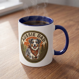 Australische Vader Koffiemok Australian Shepherd Mok