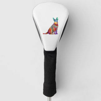 Australische vee hond kleurrijk golfheadcover