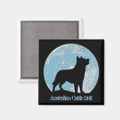 Australische vee hond magneet (Voorkant / Achterkant)