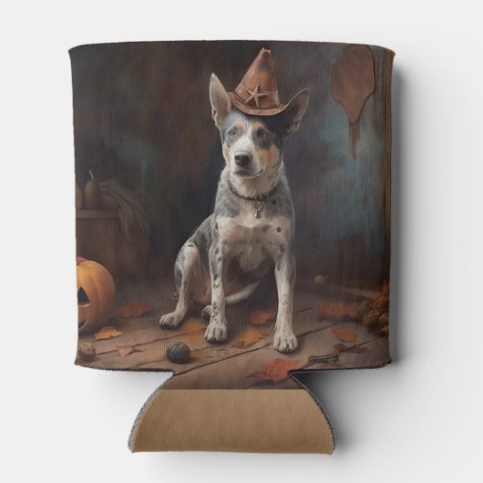 Australische vee pompoenen Halloween eng Blikjeskoeler (Achterkant)