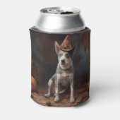 Australische vee pompoenen Halloween eng Blikjeskoeler (Blikje Achterkant)