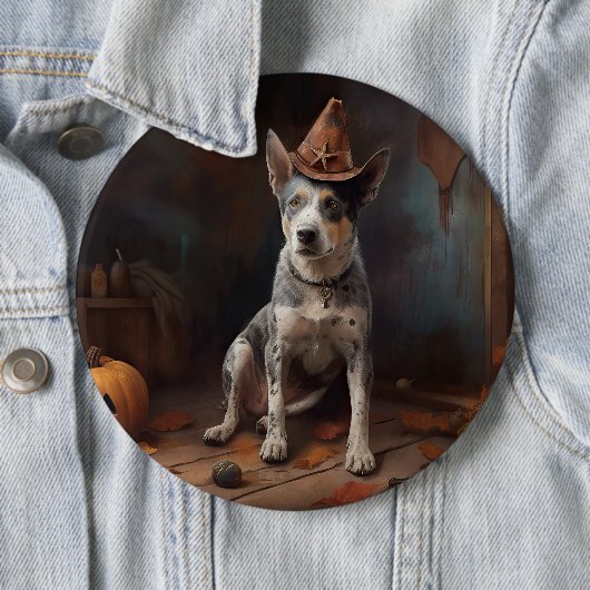 Australische vee pompoenen Halloween eng Ronde Button 6,0 Cm (In situ)