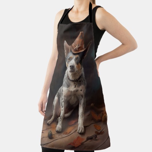 Australische vee pompoenen Halloween eng Schort (Insitu)