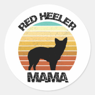 Australische veedogstickers ronde sticker