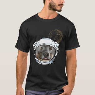 Australische Veedrijvershond Astronaut Heelal T-shirt