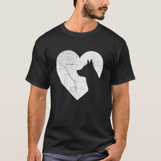 Australische veedrijvershond Funny Heart Valentijn T-shirt