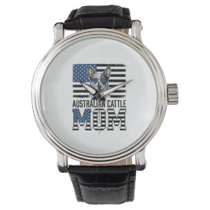 Australische veedrijvershond Moeder Patriottisch V Horloge