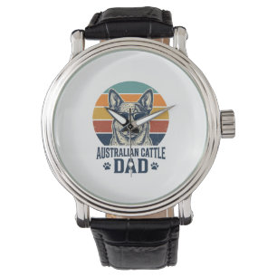 Australische veedrijvershond papa vintage zonsonde horloge