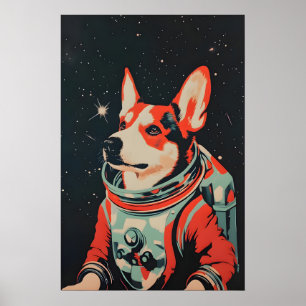 Australische veehond Astronaut Poster, Australisch Poster