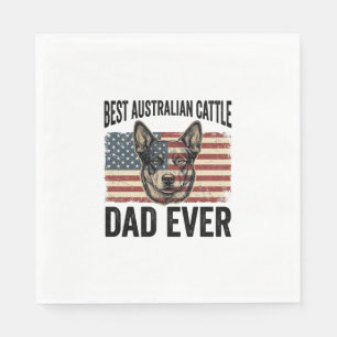 Australische veehond vader patriottisch vintage sh servet