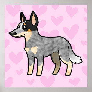 Australische veestapel hond / Kelpie Love Poster