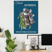 Australische vintage poster (Thuiskantoor)