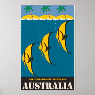 Australische vintage poster