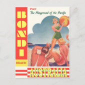 Australische vintage poster briefkaart (Voorkant)