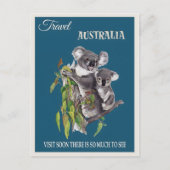 Australische vintage poster briefkaart (Voorkant)