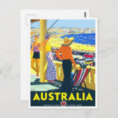 Australische vintonijnreis briefkaart (Voorkant / Achterkant)