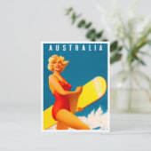 Australische vintonijnreis briefkaart (Staand voorkant)