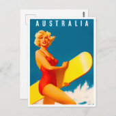 Australische vintonijnreis briefkaart (Voorkant / Achterkant)