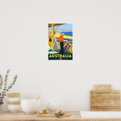 Australische vintonijnreis poster (Keuken)