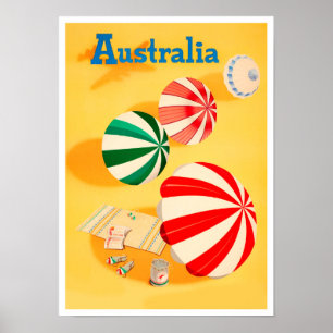 Australische vintonijnreis poster