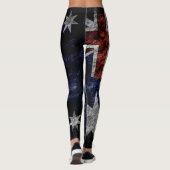  Australische vlag #4 Leggings (Achterkant)