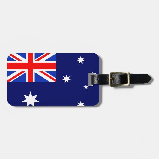 Australische vlag bagagelabel (Voorkant horizontaal)