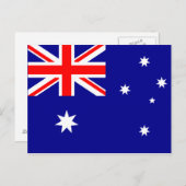 Australische vlag Briefkaart (Voorkant / Achterkant)
