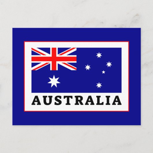 Australische vlag briefkaart (Voorkant)