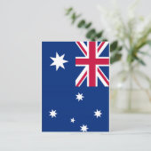 Australische vlag briefkaart (Staand voorkant)