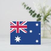 Australische vlag briefkaart (Staand voorkant)