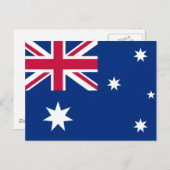 Australische vlag briefkaart (Voorkant / Achterkant)