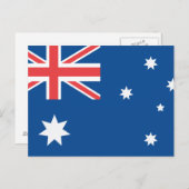 Australische vlag briefkaart (Voorkant / Achterkant)