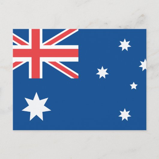 Australische vlag briefkaart (Voorkant)