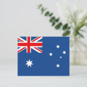 Australische vlag briefkaart (Staand voorkant)