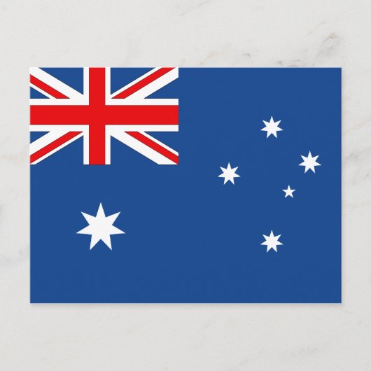 Australische vlag briefkaart (Voorkant)