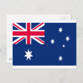 Australische vlag briefkaart (Voorkant / Achterkant)